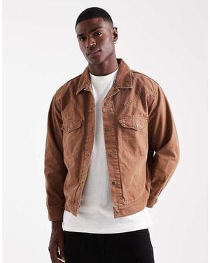 Levi's Western Shorthorn Trucker Jacket - Brown