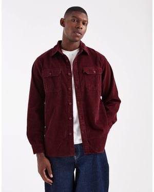 Levi's – jackson – worker-hemd aus cord - Rot