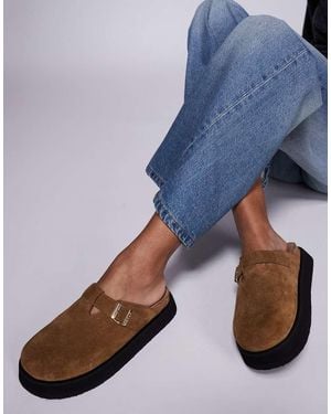 Walk London Barca Buckle Clog - Blue
