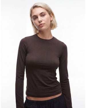 Weekday Flare Long Sleeve Top - Black