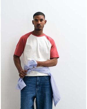 Hollister Heavyweight Boxy Raglan T-shirt - White