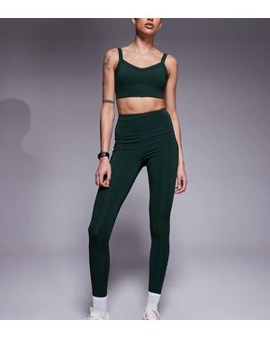 4505 Leggings De Talle Alto Para Correr Con Bolsillo Con Cremallera Para Teléfono De Tall - Multicolor