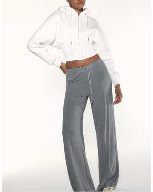 Stradivarius Joggers A Righe Con Vita Slim Mélange - Grigio