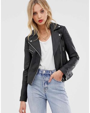 Barneys Originals Barney's Originals Clara Real Leather Jacket - Black