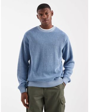 Redefined Rebel Boxy Knitted Sweater - Blue