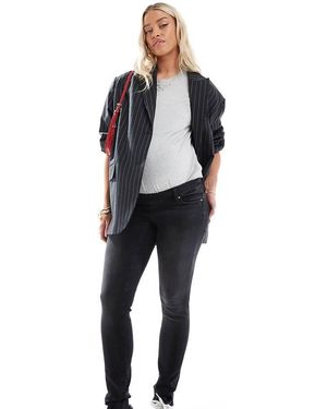 ONLY Blush Skinny Jeans With Frayed Hem - Blue