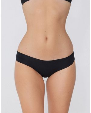 Tezenis Seamless Cotton Knickers - Black