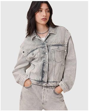 AllSaints Chlo Stud Jacket - Grey