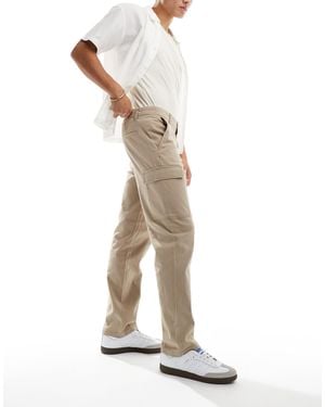 Only & Sons Straight Fit Cargo Pants - Natural