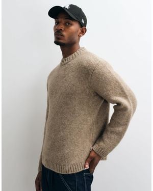 Jack & Jones Oversized Knit Sweater - Natural