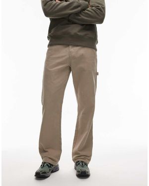 Dickies Canvas Carpenter Trousers - Natural