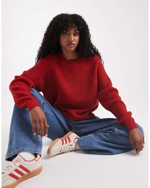 Threadbare Trui Met Ronde Hals - Rood