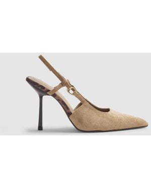 River Island Slingback Court Heels - White