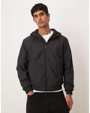 Calvin Klein Ripstop Hooded Showerproof Jacket - Grey