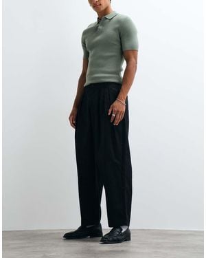 ASOS Oversized Toelopende Broek - Zwart