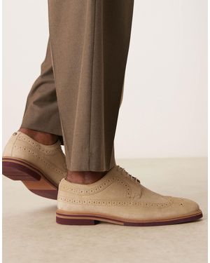 ASOS Lace Up Brogue Shoes - Brown