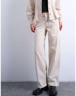 TOPSHOP Cinch Low Rise Jean - White