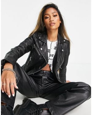 Asos leather jacket barneys hotsell