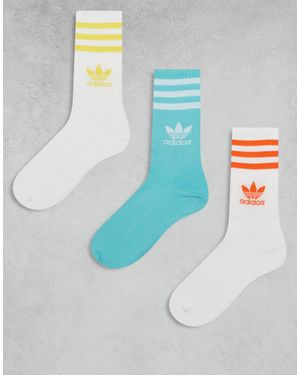 adidas Originals – 3er-pack crew-socken - Blau
