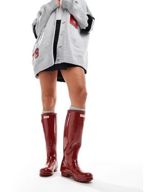 HUNTER – hohe gummistiefel - Weiß