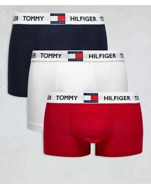 Tommy Hilfiger Heritage 3 Pack Trunks - Red