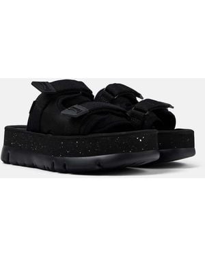 Camper Sandalias Negras Oruga Up De - Negro