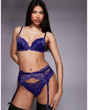 Ann Summers Sujetador Azul Escotado Con Relleno De Encaje Sexy Lace De