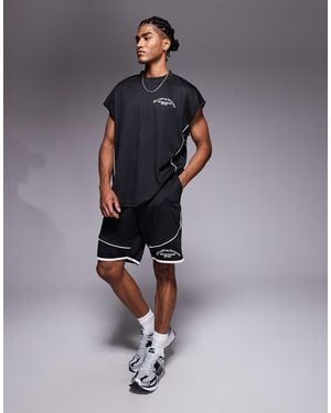 Good For Nothing Co-Ord Resort Mesh Shorts - Blue