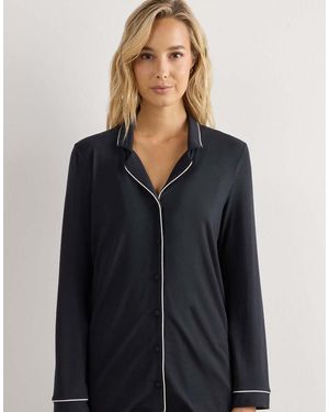 Intimissimi Long-Sleeve Micromodal Jacket - Blue