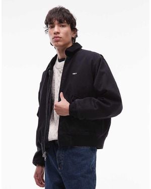 Obey Fade Wash Cwu Worker Jacket - Blue