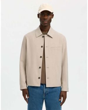 SELECTED Overshirt - Natural
