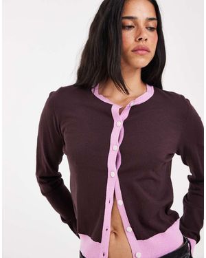 ONLY Enkel Contrast Vest - Paars