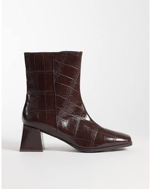 London Rebel Delta Stivaletti Alla Caviglia Mid - Marrone