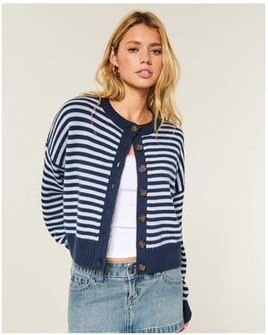 Hollister Easy Crew Cardigan - Blue