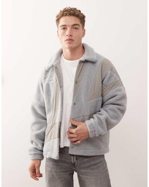 Umbro Fleece Coach Jacket - Grey