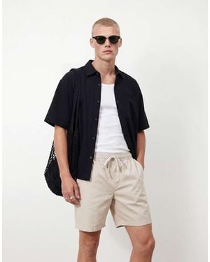 ASOS Short Length Linen Blend Shorts - Green