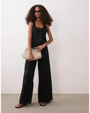 ASOS Jumpsuit Met Gilet - Zwart