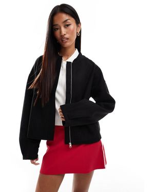 Pieces Cropped Bomberjack - Rood