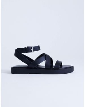 TOPSHOP Sasha Strappy Flat Sandal - Blue