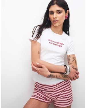 JJXX Soccer Slogan Graphic Baby T-shirt - White