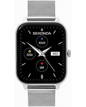 Sekonda Motion Lux 37Mm Rectangular Smartwatch With Bracelet - Black
