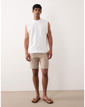 Only & Sons Linen Mix Tie Waist Shorts - Pink
