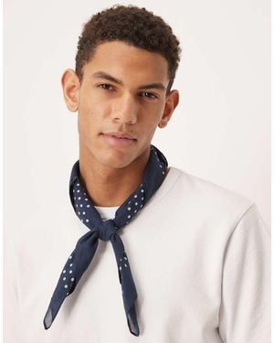 ASOS Cotton Polka Dot Bandana - Blue