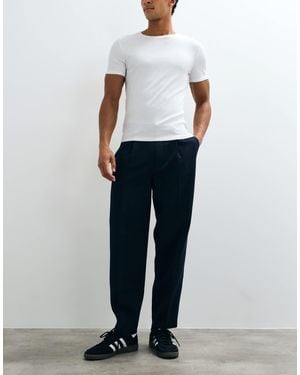 ASOS Tailored Pleated Oversized Tapered Pants - White