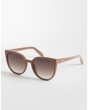 Quay Quay Staycation Cat Eye Sunglasses - Natural