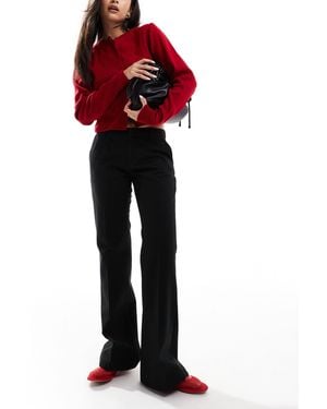 Bershka Flared Woven Trousers