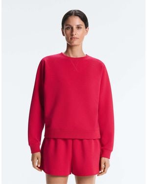 Oysho – sweatshirt aus pikee-baumwolle - Rot