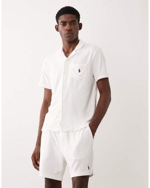 Polo Ralph Lauren Icon Logo Co-ord Terry Cloth Shorts - White