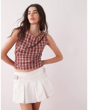 Collusion – mini-kilt aus denim - Pink