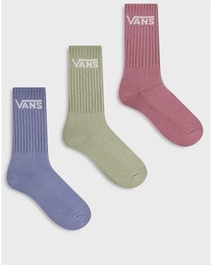 Vans Pack De 3 Pares De Calcetines Deportivos De Varios Colores De - Blanco